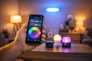 éclairage connecté domotique